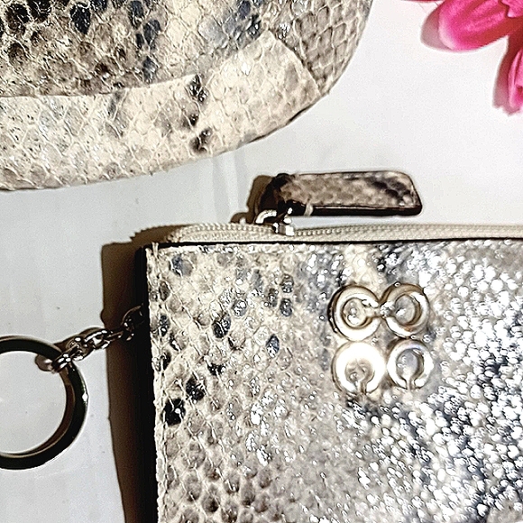 COACH Metallic Snake Kristin Clutch Crossbody RARE NWOT - Picture 15 of 16